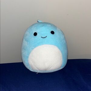 Blue and White Dinosaur Plush Toy